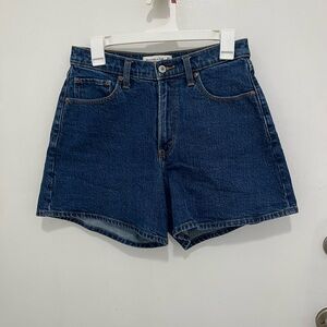 Abercrombie & Fitch Dark Blue Jean Shorts